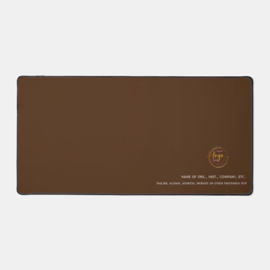  met bedrijfsgegevens bruin bureaumat (Voorkant)