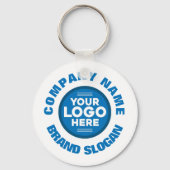  met bedrijfsnaam en -Logo Sleutelhanger (Voorkant)