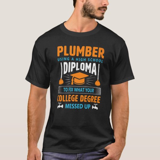Met behulp van een middelbare school diploma verwa t-shirt (Voorkant)