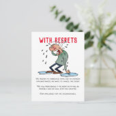 Met Betreffende de Cartoon van de Uitgestelde Annu Briefkaart (Staand voorkant)