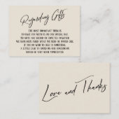 Met betrekking tot het moderne handschrift Simple  Informatiekaartje (Voorkant / Achterkant)