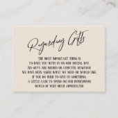 Met betrekking tot het moderne handschrift Simple  Informatiekaartje (Voorkant)