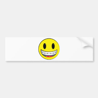 met beugels bumpersticker