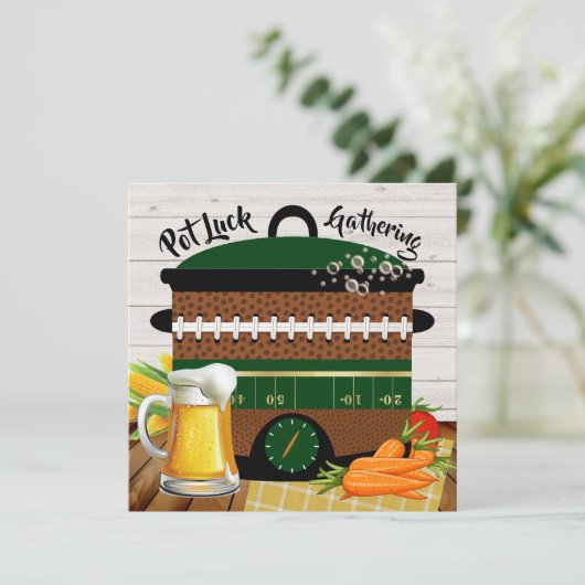 Met bier versie pot geluk / welke uitnodiging dan  (Staand voorkant)