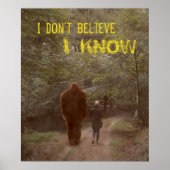 MET BIGFOOT SASQUATCH - IK WEET 2 POSTER (Voorkant)