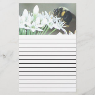 Met bijen bekleed briefpapier