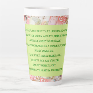 Met binnenvermogen voor buitengezondheid latte mok