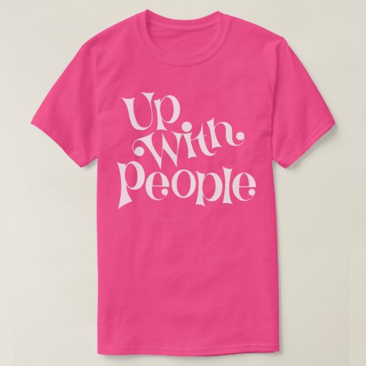 Met blanke mensen t-shirt (Design voorkant)