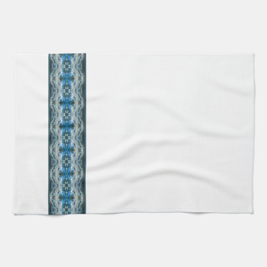 Met blauw en grijs gevlekt theedoek (Horizontaal)