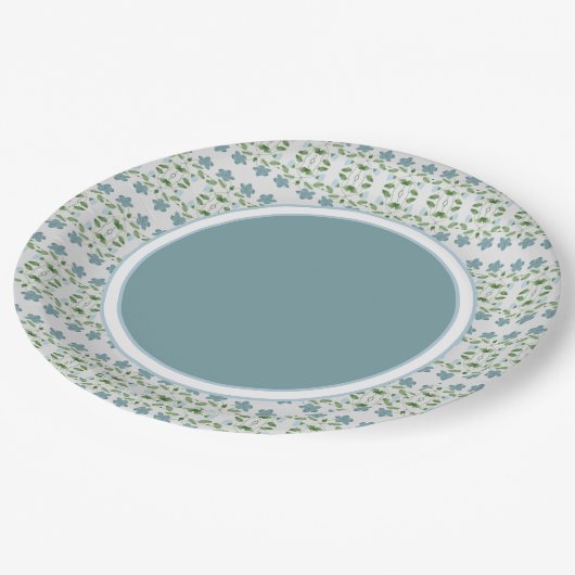 met blauw papieren bordje (Gekanteld)