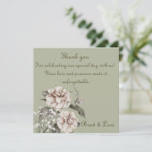 Met blijde harten bedankkaart (Staand voorkant)