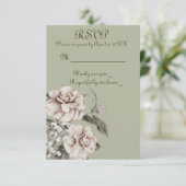 Met blijde harten RSVP kaartje (Staand voorkant)