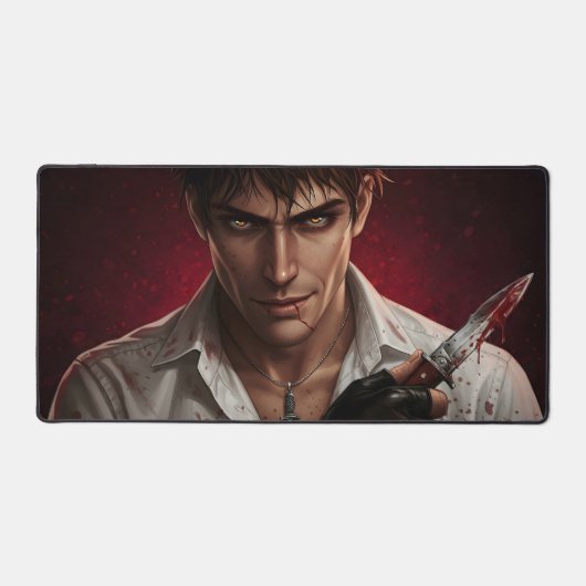 met bloed bevlekte heer bureaumat (Voorkant)