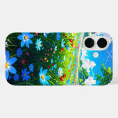met bloemen gevulde lenteweide Case-Mate iPhone case (Achterkant (horizontaal))