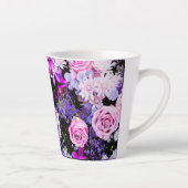 Met bloemen latte mok (Rechts)