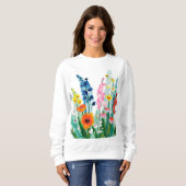 met bloemen pattereerde kleding trui (Voorkant volledig)