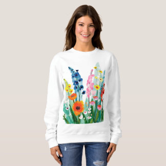 met bloemen pattereerde kleding trui