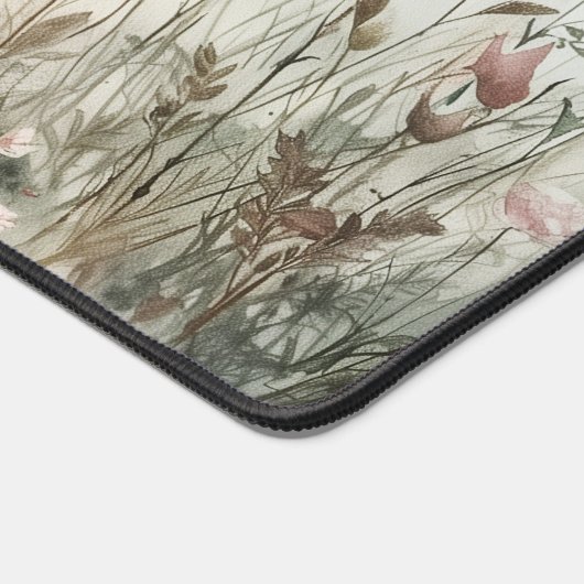 met bloementhema bureaumat (Hoek)