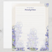 met bluebonnet gedempt bekleed papier (Voorkant / Achterkant)