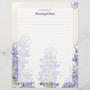 met bluebonnet gedempt bekleed papier