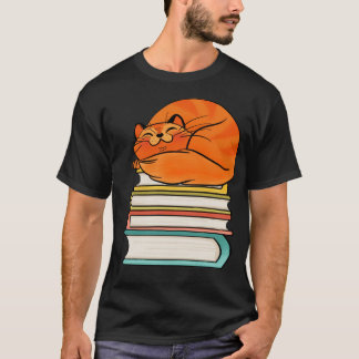 Met boeken en katten is het leven zoet t-shirt