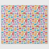 Met bogen erop cadeaupapier (Vlak)