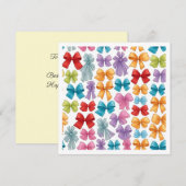 Met bogen op zijn verjaardag platte Kaart (Voorkant / Achterkant)