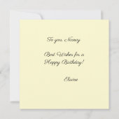 Met bogen op zijn verjaardag platte Kaart (Achterkant)