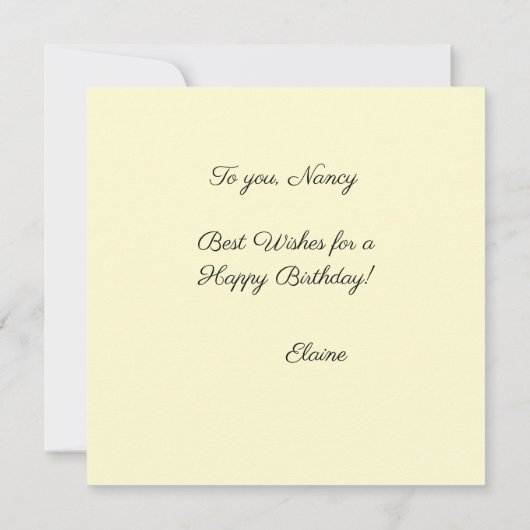 Met bogen op zijn verjaardag platte Kaart (Achterkant)