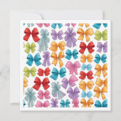 Met bogen op zijn verjaardag platte Kaart (Voorkant)