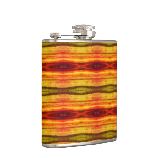 met bohemien omwikkeld vat heupfles (Rechts)