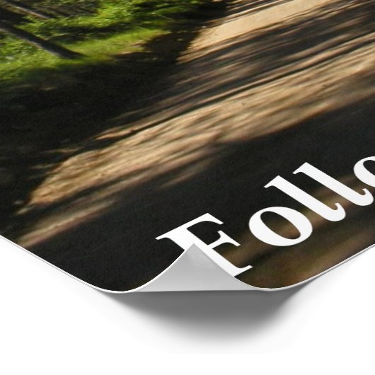 Met bomen bekleed poster (Hoek)
