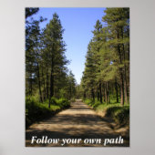 Met bomen bekleed poster (Voorkant)