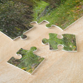 Met bomen omzoomd pad in de herfst legpuzzel (Zijkant)