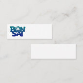 Met 'BONSAI' in bonsai tree Mini Business Mini Visitekaartje (Voorkant / Achterkant)