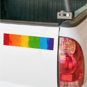 met borstel geschilderde regenboog van de waterver bumpersticker (Op Truck)