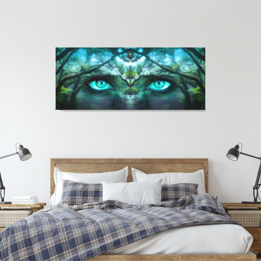 met bos bekleed canvas (Insitu (Slaapkamer))