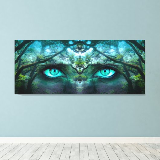 met bos bekleed canvas (Insitu (Houten vloer))