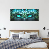 met bos bekleed canvas afdruk (Insitu (Slaapkamer))