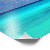 Met boten in een tropische lagune foto afdruk (Hoek)