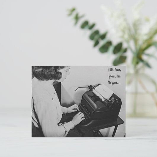 Met Briefkaart voor liefdeszetmachines (Staand voorkant)