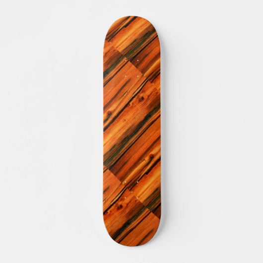 met bruin geweven planken Thunder_Cove Persoonlijk Skateboard (Voorkant)