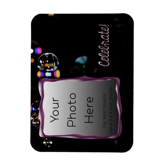 Met bubbels. magneet (Verticaal)