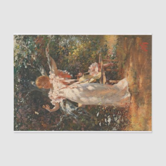 Met Butterflies spelen Alois Hans Schram Tissuepapier (Voorkant)