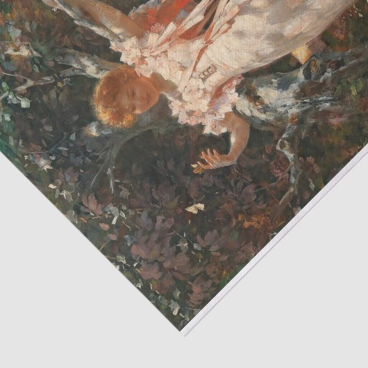 Met Butterflies spelen Alois Hans Schram Tissuepapier (Detail)