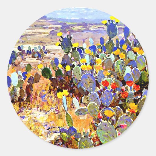 Met Cacti, Julian Onderdonk, Ronde Sticker (Voorkant)