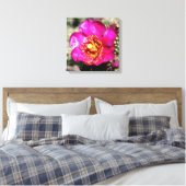met cactus verpakte doek canvas afdruk (Insitu (Slaapkamer))
