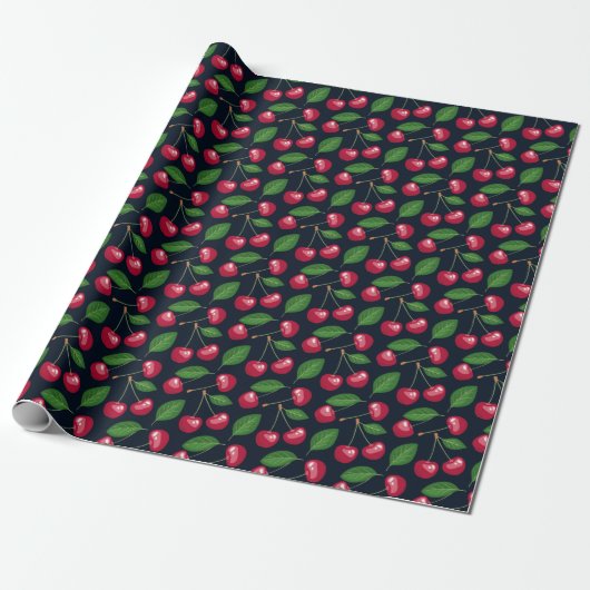 Met Cherry bovenaan Cadeaupapier (Uitgerold)