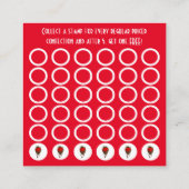 met chocolade bedekte aardbei klantenkaartje (Achterkant)