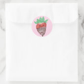 Met chocolade bedekte aardbeien Stickers (Tas)